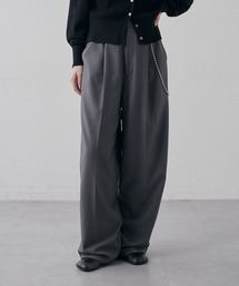 Lui's | 後ろ切替チェーン付きスラックスパンツ(スラックス)