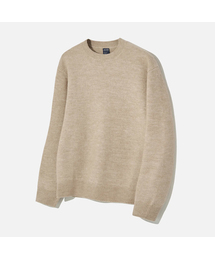 AGOD（エージーオーディー）の「シグニチャーデイリークルーネックニット[ベージュ]（ニット/セーター）」