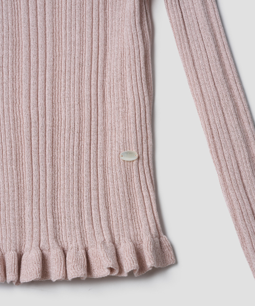 TTUDEMENT（トュードメント）の「GLITTER BOATNECK RIB KNIT_PINK（ニット/セーター・レディース・その他・FREE）」の8枚目の写真
