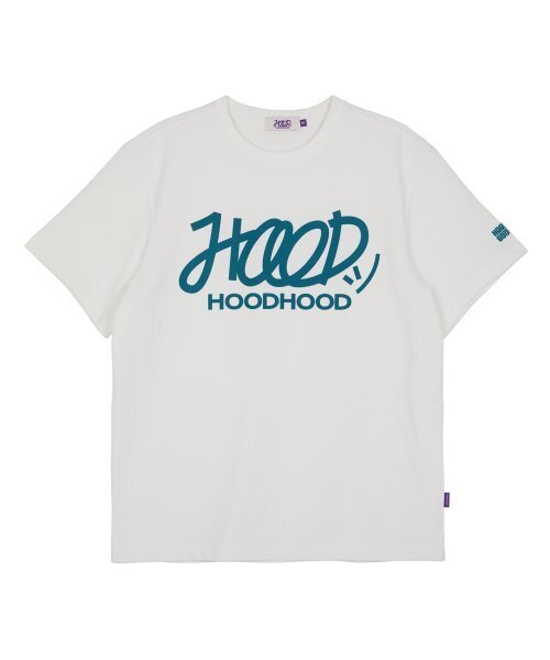 HOODHOOD(フッドフッド)の「シグニチャーロゴ 半袖Tシャツ アイボリー(Tシャツ/カットソー・レディース・その他・MEDIUM/LARGE/X-LARGE)」の1枚目の写真
