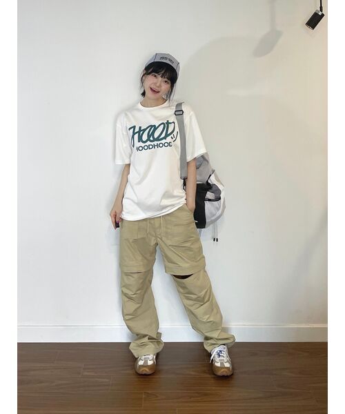 HOODHOOD(フッドフッド)の「シグニチャーロゴ 半袖Tシャツ アイボリー(Tシャツ/カットソー・レディース・その他・MEDIUM/LARGE/X-LARGE)」の3枚目の写真