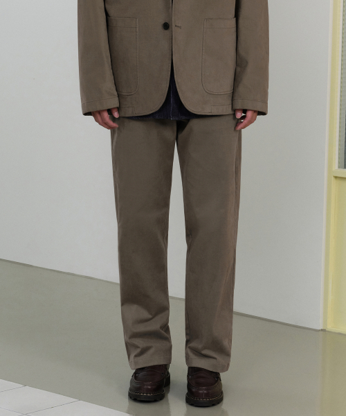 MUSINSA STANDARD（ムシンサスタンダード）の「[シティワーカーズ] モールスキンテーパードパンツ [トープ]（その他パンツ・メンズ・その他・40/38/42/36/34/32/30/31/33/26/27/28/29）」の3枚目の写真