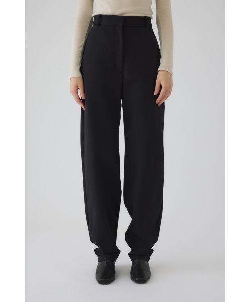 RIM.ARK（リムアーク）の「Jersey round relax PT ジャージーラウンドリラックスパンツ（スラックス・レディース・ブラック/ベージュ・36/38）」の6枚目の写真