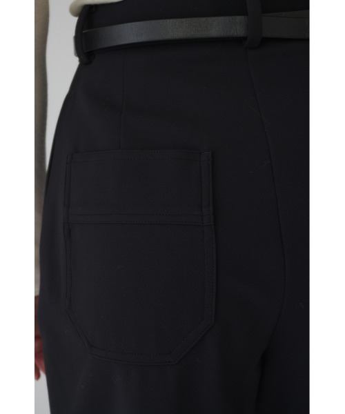 RIM.ARK（リムアーク）の「Jersey round relax PT ジャージーラウンドリラックスパンツ（スラックス・レディース・ブラック/ベージュ・36/38）」の12枚目の写真