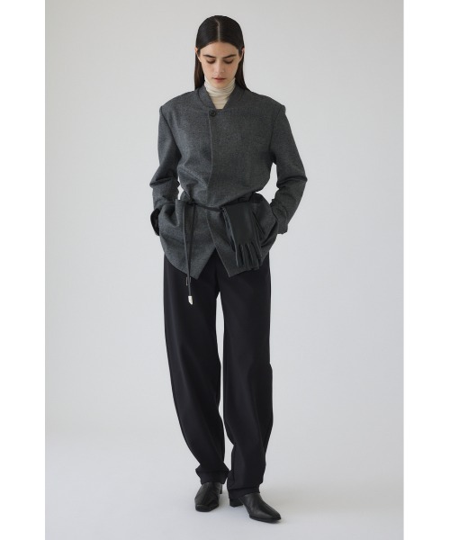 RIM.ARK（リムアーク）の「Jersey round relax PT ジャージーラウンドリラックスパンツ（スラックス・レディース・ブラック/ベージュ・36/38）」の16枚目の写真