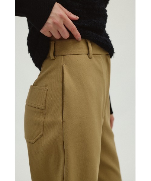 RIM.ARK（リムアーク）の「Jersey round relax PT ジャージーラウンドリラックスパンツ（スラックス・レディース・ブラック/ベージュ・36/38）」の22枚目の写真