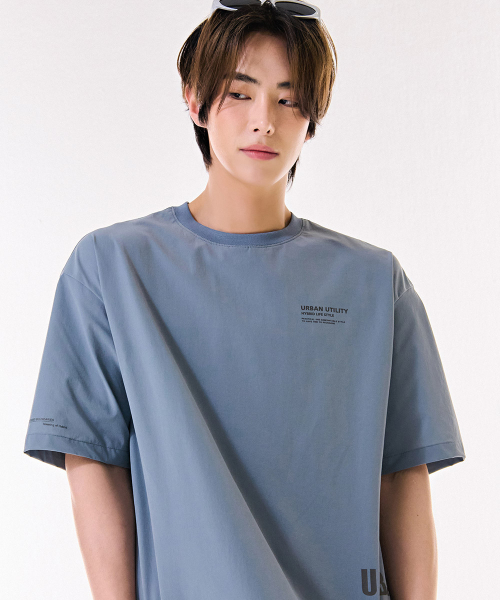 CHASECULT(チェイスカルト)の「ユニセックスストレッチグラフィック半袖Tシャツ-DBRU5824D0D(Tシャツ/カットソー・メンズ・ブルー・100/95/90/105)」の2枚目の写真