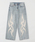 SUPPLIER�i�T�v���C���[�j�́uSUPPLIER / �T�v���C���[ Cross Leather Baggy Denim�i�f�j���p���c�j�v�b�u���[