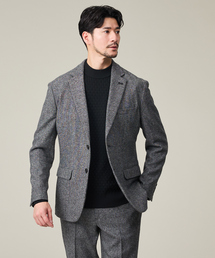 ABAHOUSE GRAY | 【カシミヤブレンド】ウール ツイルジャケット / セットアップ対応(テーラードジャケット)