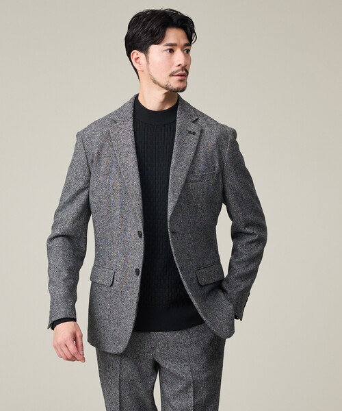 ABAHOUSE GRAY(アバハウスグレイ)の「【カシミヤブレンド】ウール ツイルジャケット / セットアップ対応(テーラードジャケット・メンズ・ブラック/ネイビー/グレー/ライトベージュ・44/46/48/50)」の13枚目の写真