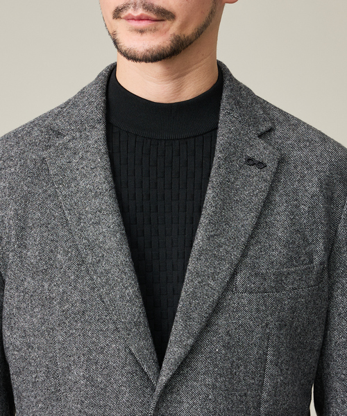 ABAHOUSE GRAY（アバハウスグレイ）の「【カシミヤブレンド】ウール ツイルジャケット / セットアップ対応（テーラードジャケット・メンズ・ブラック/ネイビー/グレー/ライトベージュ・44/46/48/50）」の22枚目の写真