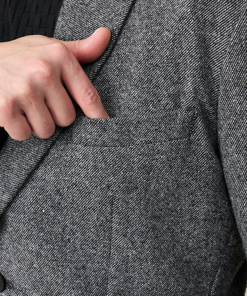 ABAHOUSE GRAY（アバハウスグレイ）の「【カシミヤブレンド】ウール ツイルジャケット / セットアップ対応（テーラードジャケット・メンズ・ブラック/ネイビー/グレー/ライトベージュ・44/46/48/50）」の20枚目の写真