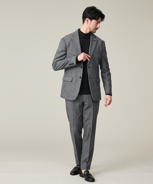 ABAHOUSE GRAY（アバハウスグレイ）の「【カシミヤブレンド】ウール ツイルジャケット / セットアップ対応（テーラードジャケット・メンズ・ブラック/ネイビー/グレー/ライトベージュ・44/46/48/50）」の13枚目の写真