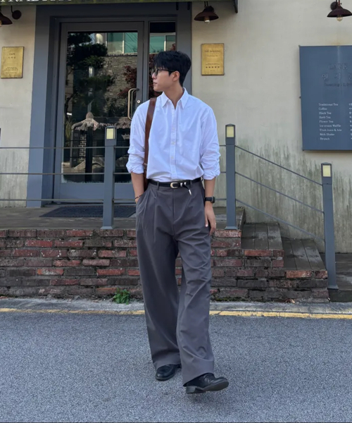 P.IN.O（ピインオ）の「ツータッククランプルワイドスラックス - ブラック（スラックス・メンズ・その他・SMALL/MEDIUM/LARGE）」の2枚目の写真