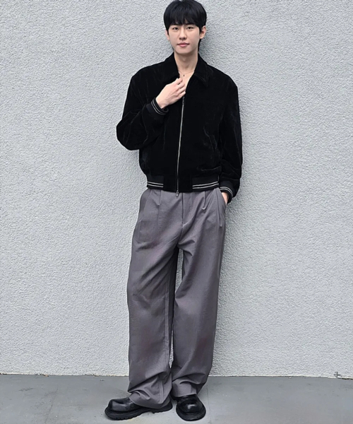 P.IN.O（ピインオ）の「ツータッククランプルワイドスラックス - ブラック（スラックス・メンズ・その他・SMALL/MEDIUM/LARGE）」の4枚目の写真