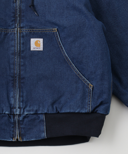 Carhartt WIP(カーハートダブリューアイピー)の「CARHARTT WIP / カーハート ダブリューアイピー OG ACTIVE JACKET stone washed(ブルゾン・メンズ・ダークブルー/ブラック・MEDIUM/LARGE)」の5枚目の写真