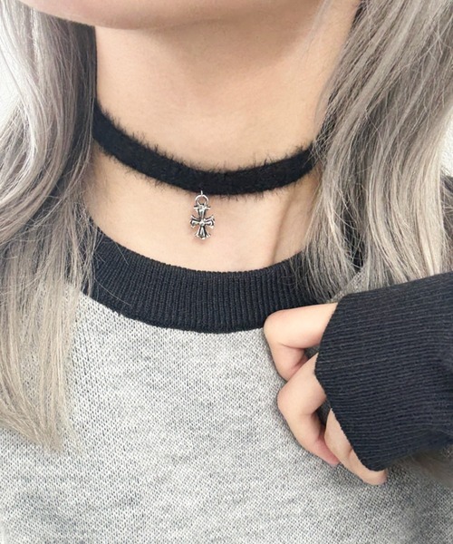 WEGO(ウィゴー)の「WEGO/モチーフシャギーニットチョーカー(チョーカー・レディース・ブラウン/その他1/その他2/その他3/グレー・FREE)」の5枚目の写真