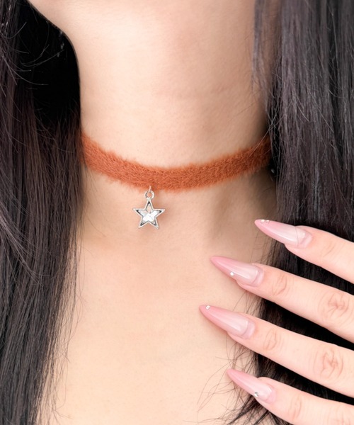 WEGO(ウィゴー)の「WEGO/モチーフシャギーニットチョーカー(チョーカー・レディース・ブラウン/その他1/その他2/その他3/グレー・FREE)」の6枚目の写真