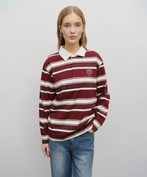 MARITHE + FRANCOIS GIRBAUD（マリテフランソワジルボー）の「STRIPE COLLAR LONG SLEEVE（Tシャツ/カットソー）」