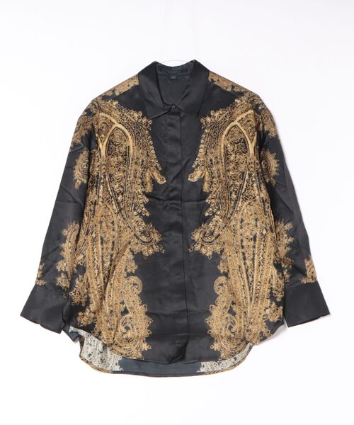ALLSAINTS(オールセインツ)の「BERINE SATIN SHIRT | BERINE サテン シャツ(シャツ/ブラウス・レディース・ブラック系その他・10/8/6/4)」の10枚目の写真