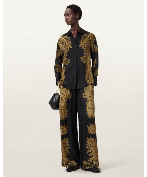 ALLSAINTS(オールセインツ)の「BERINE SATIN SHIRT | BERINE サテン シャツ(シャツ/ブラウス・レディース・ブラック系その他・10/8/6/4)」の8枚目の写真