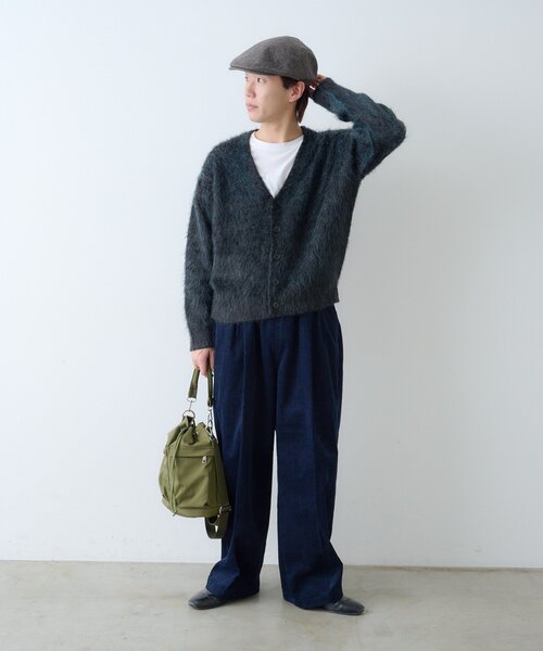 WHIMSIC（ウィムジック）の「【WHIMSIC/2サイズ展開/新色追加】シャギーニットカーディガン（カーディガン/ボレロ・レディース・グレー/ブラック/ブラウン/イエロー/キャメル・1/2）」の18枚目の写真