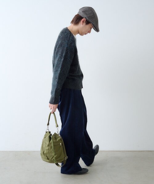 WHIMSIC（ウィムジック）の「【WHIMSIC/2サイズ展開/新色追加】シャギーニットカーディガン（カーディガン/ボレロ・レディース・グレー/ブラック/ブラウン/イエロー/キャメル・1/2）」の19枚目の写真