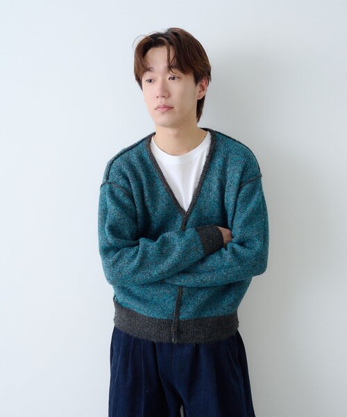 WHIMSIC（ウィムジック）の「【WHIMSIC/2サイズ展開/新色追加】シャギーニットカーディガン（カーディガン/ボレロ・レディース・グレー/ブラック/ブラウン/イエロー/キャメル・1/2）」の22枚目の写真