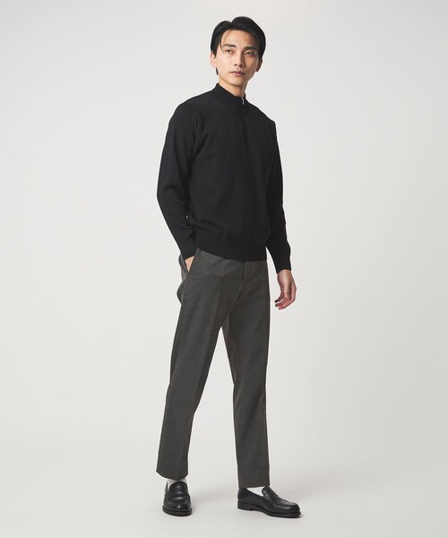 green label relaxing(グリーンレーベルリラクシング)の「ポリエステルツイル スタンダード アジャスター スラックス(スラックス・メンズ・グレー系/ネイビー/ダークブラウン・S/L/M/XL)」の5枚目の写真