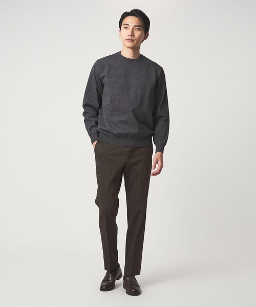 green label relaxing(グリーンレーベルリラクシング)の「ポリエステルツイル スタンダード アジャスター スラックス(スラックス・メンズ・グレー系/ネイビー/ダークブラウン・S/L/M/XL)」の8枚目の写真