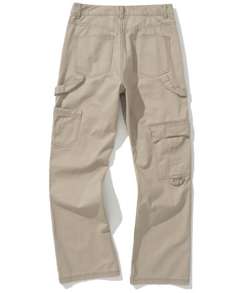NOT4NERD(ノットフォーナード)の「Double Knee Carpenter Flare Fit Cotton Pants - Beige(その他パンツ・レディース・その他・LARGE/X-LARGE/MEDIUM)」の4枚目の写真