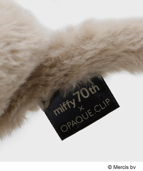 OPAQUE.CLIP(オペークドットクリップ)の「【コラボ】miffy x OPAQUE.CLIP フェイクファーイヤマフ(イヤーマフ・レディース・ベージュ/チャコールグレー/オフホワイト/ブラック系7・00)」の9枚目の写真