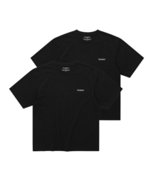 [2PACK] クールコットンTシャツ ブラック+ブラック