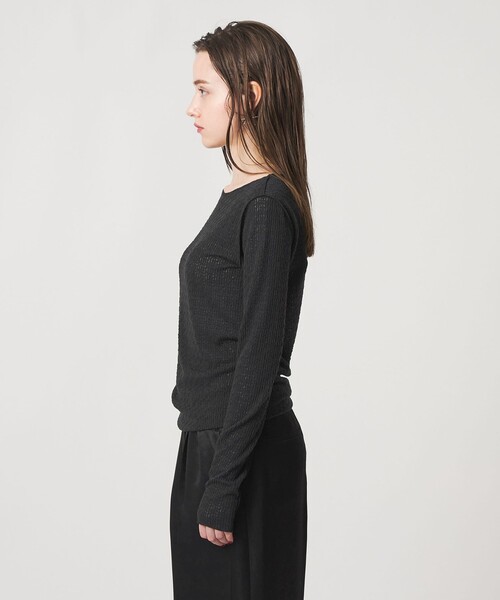 ASTRAET（アストラット）の「＜ASTRAET＞レース クルーネックカットソー（Tシャツ/カットソー・レディース・ブラック/ホワイト・FREE）」の12枚目の写真