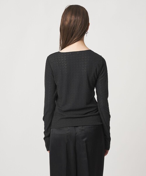 ASTRAET（アストラット）の「＜ASTRAET＞レース クルーネックカットソー（Tシャツ/カットソー・レディース・ブラック/ホワイト・FREE）」の13枚目の写真