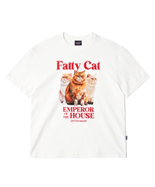QT8 GARMENTS（キューティーエイトガーメント）の「OC Fatty Cat W Tee (Ivory)（Tシャツ/カットソー・レディース・その他・MEDIUM/LARGE）」の2枚目の写真