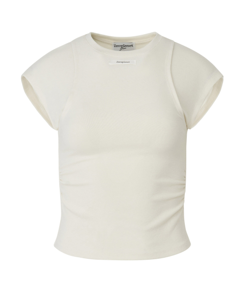 ZEROPLANET（ゼロプラネット）の「エリセミスリーブレス [IVORY]（Tシャツ/カットソー・レディース・その他・FREE）」の6枚目の写真