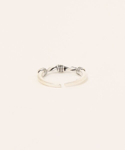 MONOCHROME(モノクローム)の「【MONOCHROME】 Wire Knot Spiral Silver Ring / ワイヤーノットスパイラルシルバーリング / ユニセックス(リング・メンズ・シルバー・FREE)」の2枚目の写真