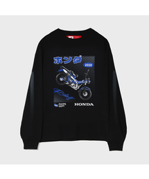PHYPS MOTORCYCLE（フィップスモーターサイクル）の「Honda Anime Hunter Cub Long sleeve_Black（Tシャツ/カットソー）」