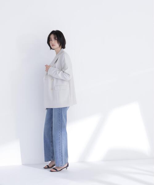 NATURAL BEAUTY BASIC(ナチュラルビューティーベーシック)の「◇ダブルブレスト SETUP ボクシージャケット(テーラードジャケット・レディース・ベージュ系その他/ネイビー/ピンク系その他/オフホワイト・MEDIUM/SMALL)」の22枚目の写真