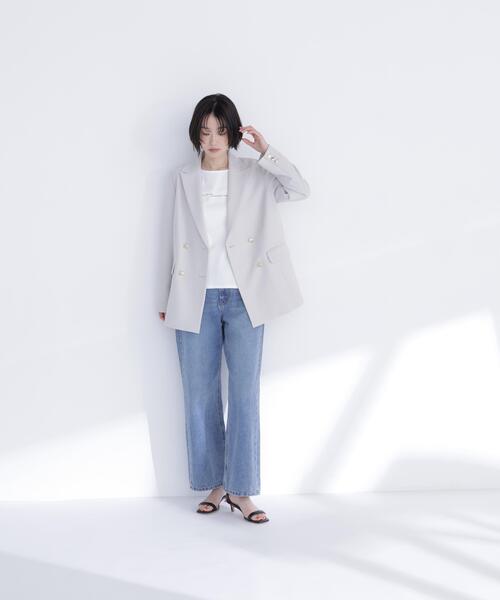 NATURAL BEAUTY BASIC(ナチュラルビューティーベーシック)の「◇ダブルブレスト SETUP ボクシージャケット(テーラードジャケット・レディース・ベージュ系その他/ネイビー/ピンク系その他/オフホワイト・MEDIUM/SMALL)」の18枚目の写真