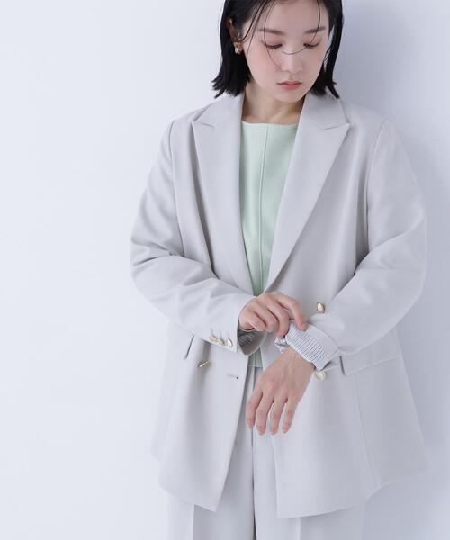 NATURAL BEAUTY BASIC(ナチュラルビューティーベーシック)の「◇ダブルブレスト SETUP ボクシージャケット(テーラードジャケット・レディース・ベージュ系その他/ネイビー/ピンク系その他/オフホワイト・MEDIUM/SMALL)」の17枚目の写真