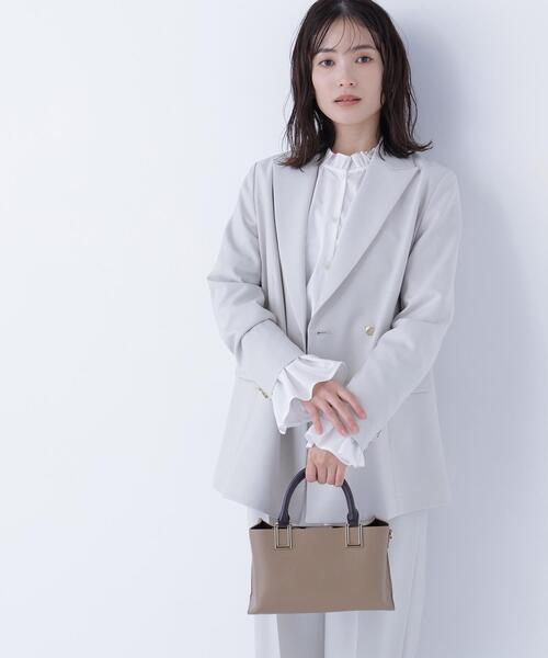 NATURAL BEAUTY BASIC(ナチュラルビューティーベーシック)の「◇ダブルブレスト SETUP ボクシージャケット(テーラードジャケット・レディース・ベージュ系その他/ネイビー/ピンク系その他/オフホワイト・MEDIUM/SMALL)」の12枚目の写真