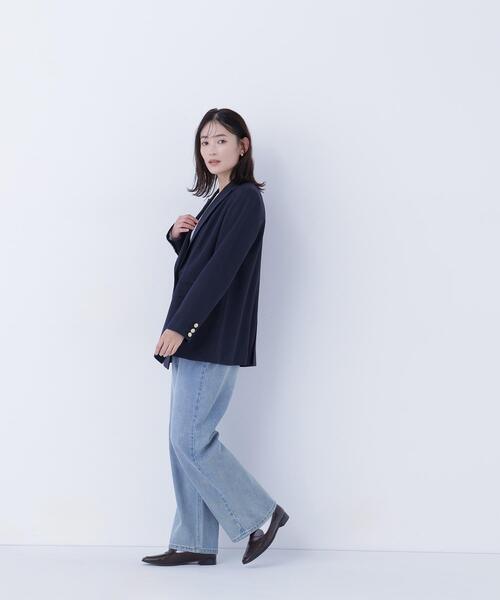 NATURAL BEAUTY BASIC(ナチュラルビューティーベーシック)の「◇ダブルブレスト SETUP ボクシージャケット(テーラードジャケット・レディース・ベージュ系その他/ネイビー/ピンク系その他/オフホワイト・MEDIUM/SMALL)」の6枚目の写真