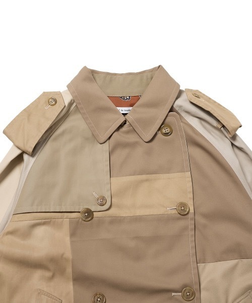 ONE DAY KMC (ワンデイケーエムシー)の「Children of the discordance / NY VINTAGE PATCH TRENCH COAT / COTDNYCO-701(トレンチコート・メンズ・ベージュ・2)」の2枚目の写真