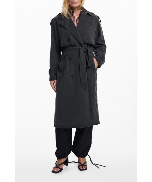 レザー調 トレンチコート（トレンチコート）｜Desigual（デシグアル