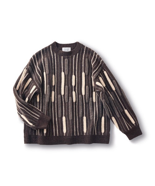 Sunny clouds（サニークラウズ）の「サニークラウズ　ガマの穂セーター〈レディース〉（ニット/セーター・レディース・ブラウン系その他・LL/L/M/MP）」の6枚目の写真