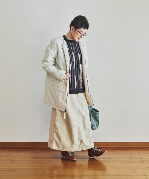 Sunny clouds（サニークラウズ）の「サニークラウズ　ガマの穂セーター〈レディース〉（ニット/セーター・レディース・ブラウン系その他・LL/L/M/MP）」の4枚目の写真