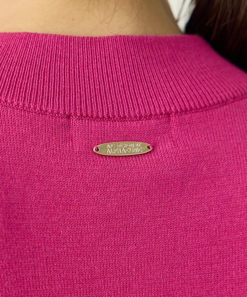 A/C DESIGN BY ALPHA CUBIC(エーシーデザインバイアルファキュービック)の「ベーシックニットプルオーバー(ニット/セーター・レディース・ピンク/ライトグレー/ブルー/ブラック・M/L)」の9枚目の写真
