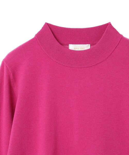 A/C DESIGN BY ALPHA CUBIC(エーシーデザインバイアルファキュービック)の「ベーシックニットプルオーバー(ニット/セーター・レディース・ピンク/ライトグレー/ブルー/ブラック・M/L)」の13枚目の写真